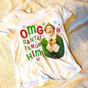 Girls Elf Christmas Shirt